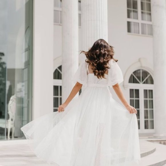 Bridal Robe w/ Slip - Picture 3 of 3